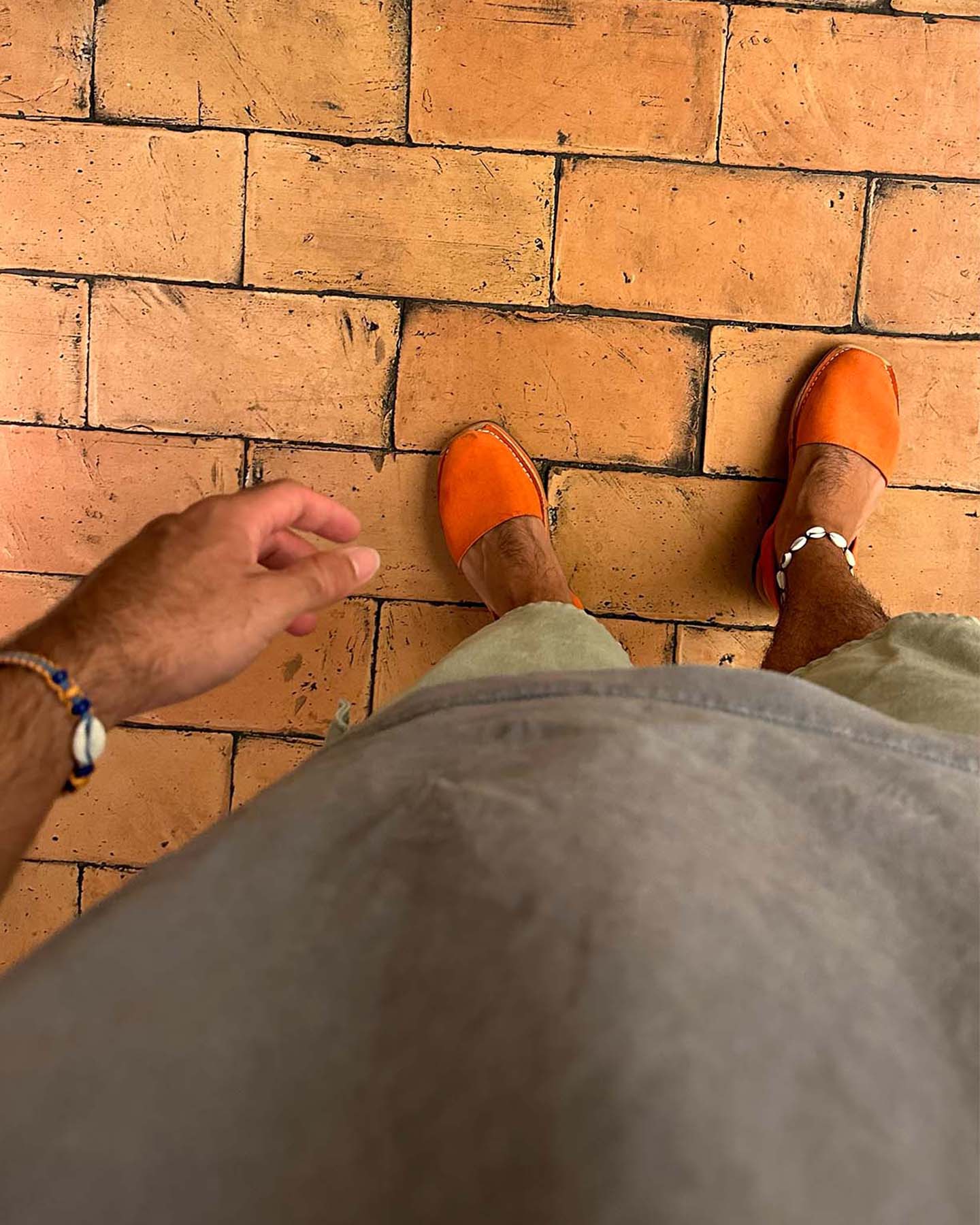 ABARCA MENORQUINA HOMBRE NARANJA