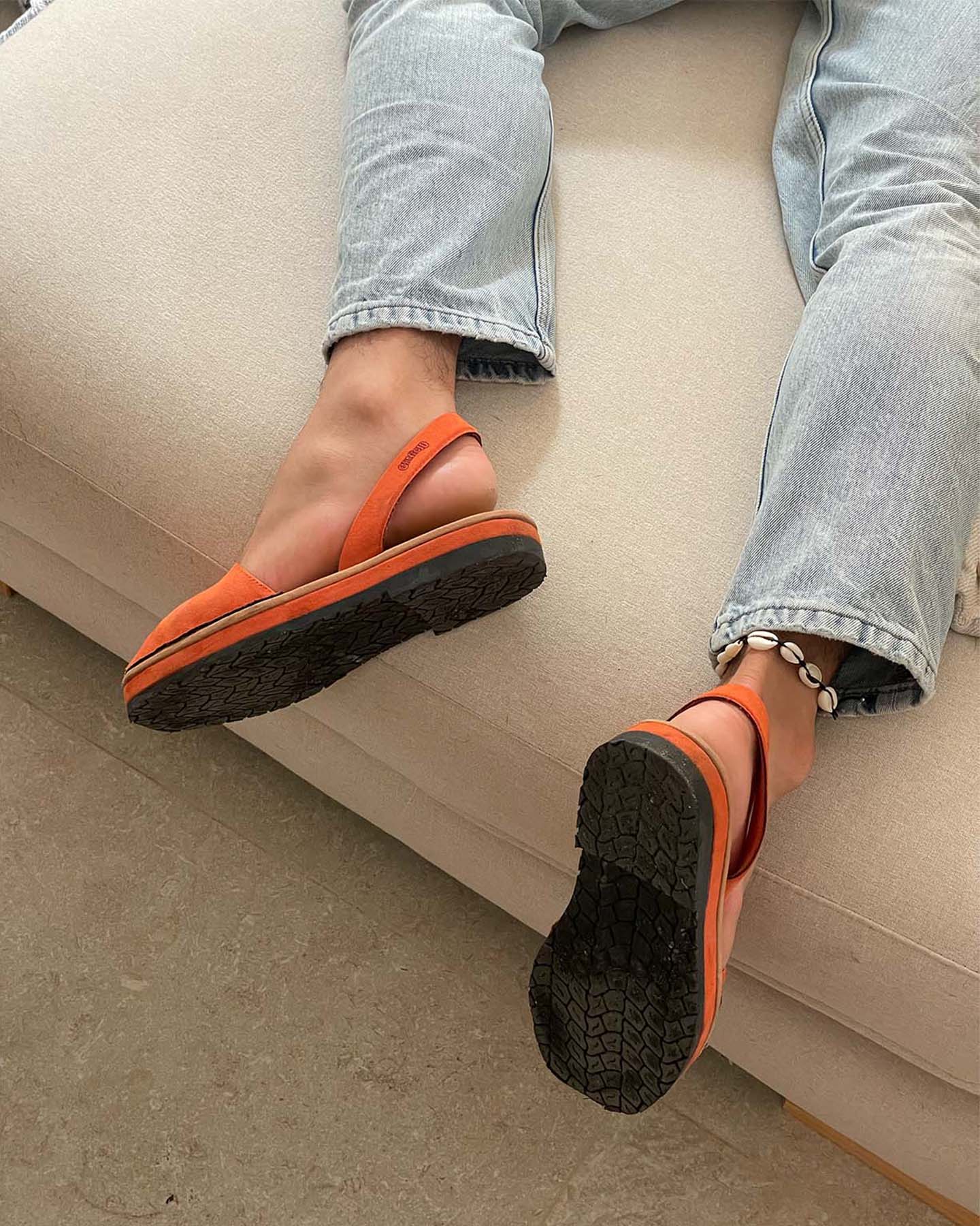 ABARCA MENORQUINA HOMBRE NARANJA