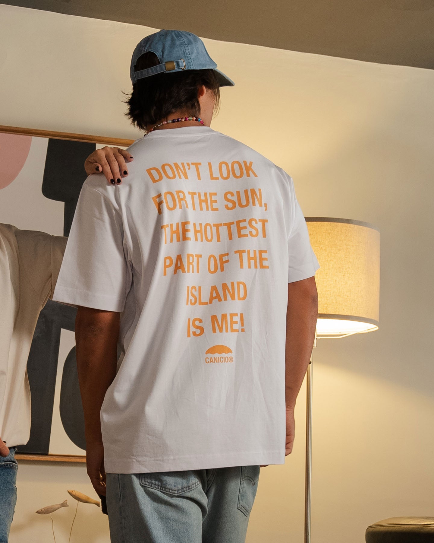 CAMISETA CANICIO 'HOTTEST' NARANJA