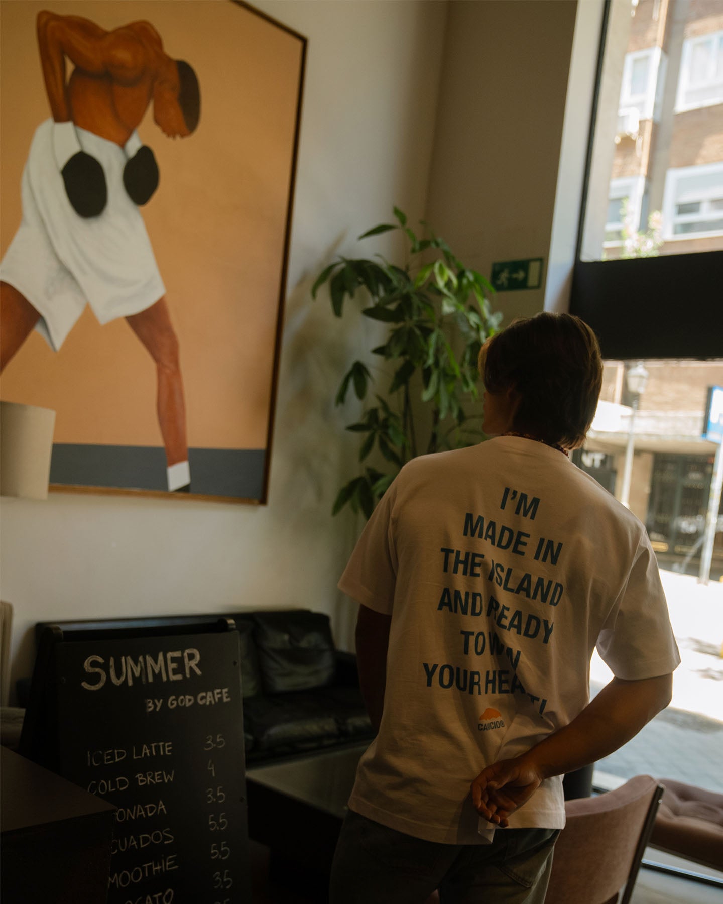 CAMISETA CANICIO 'MADE IN THE ISLAND' AZUL