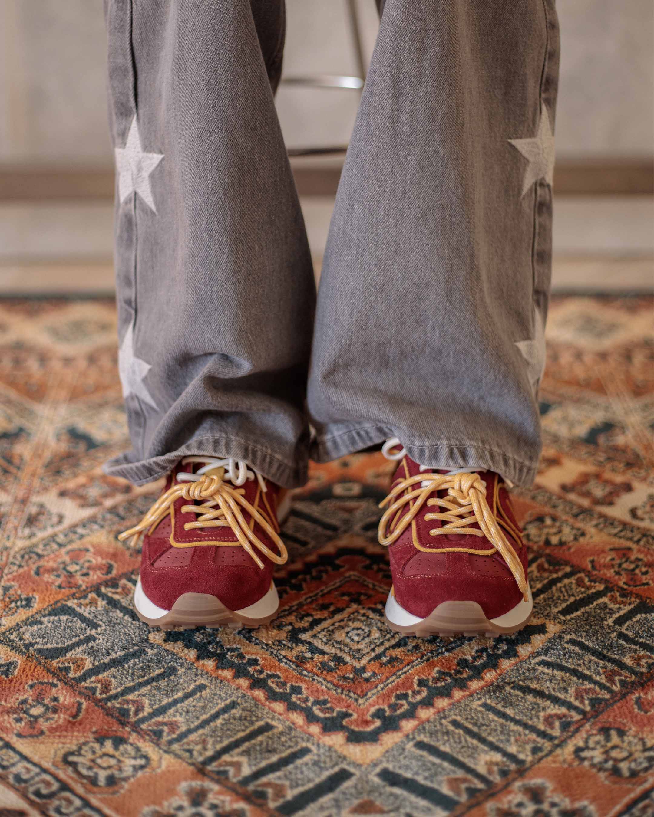 ZAPATILLA SNEAKER CANICIO WAVE BURDEOS