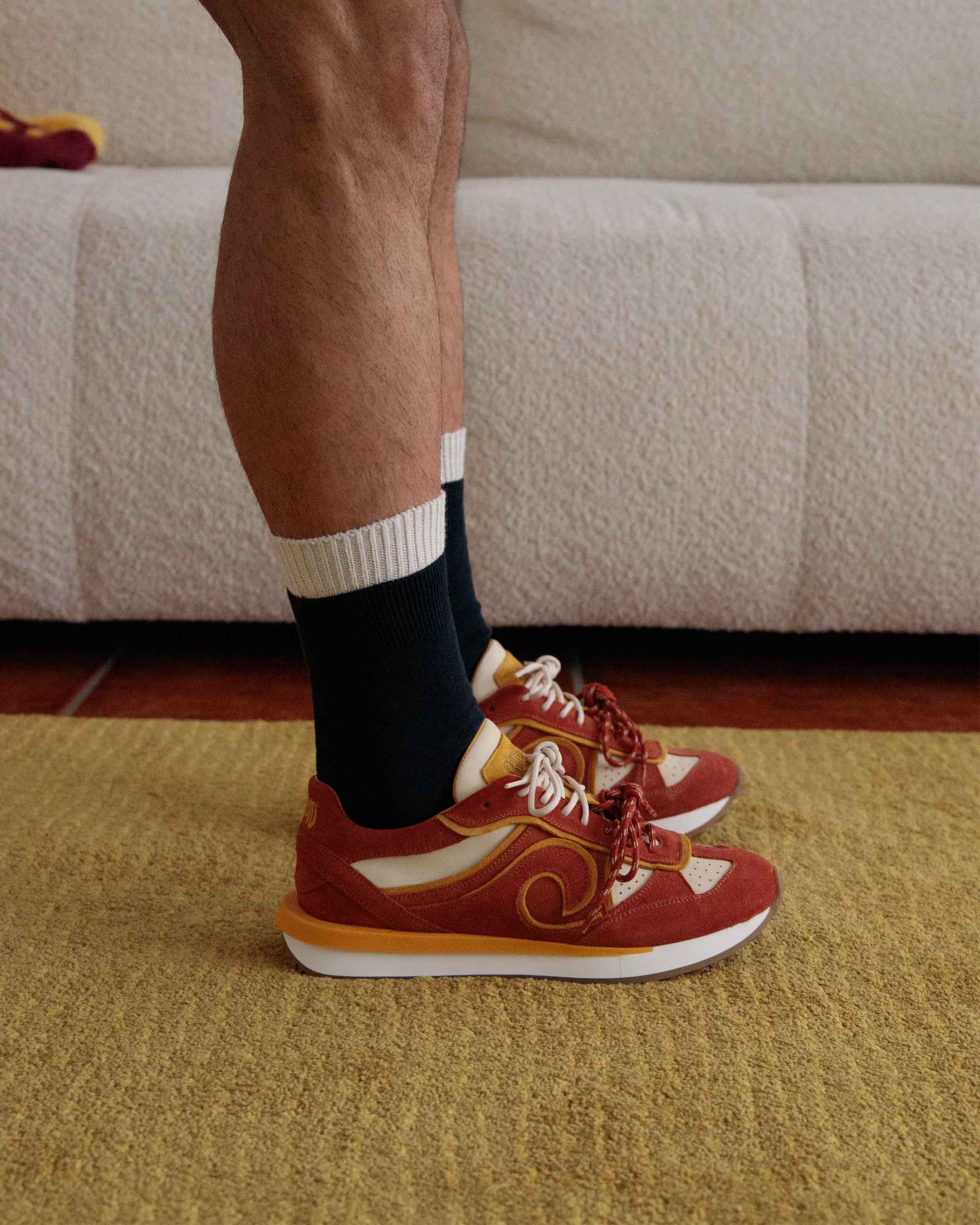 ZAPATILLA SNEAKER CANICIO WAVE NARANJA