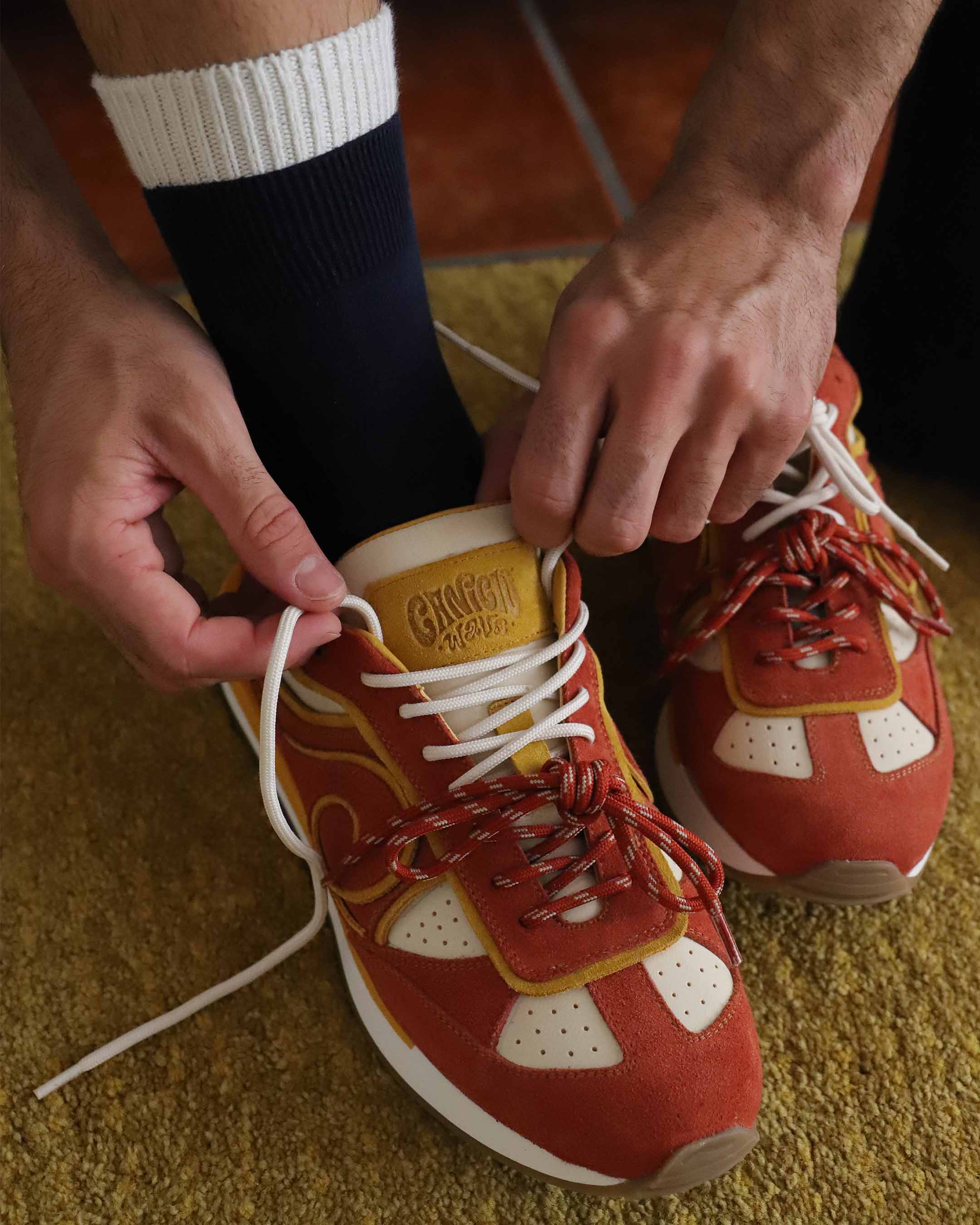 ZAPATILLA SNEAKER CANICIO WAVE NARANJA