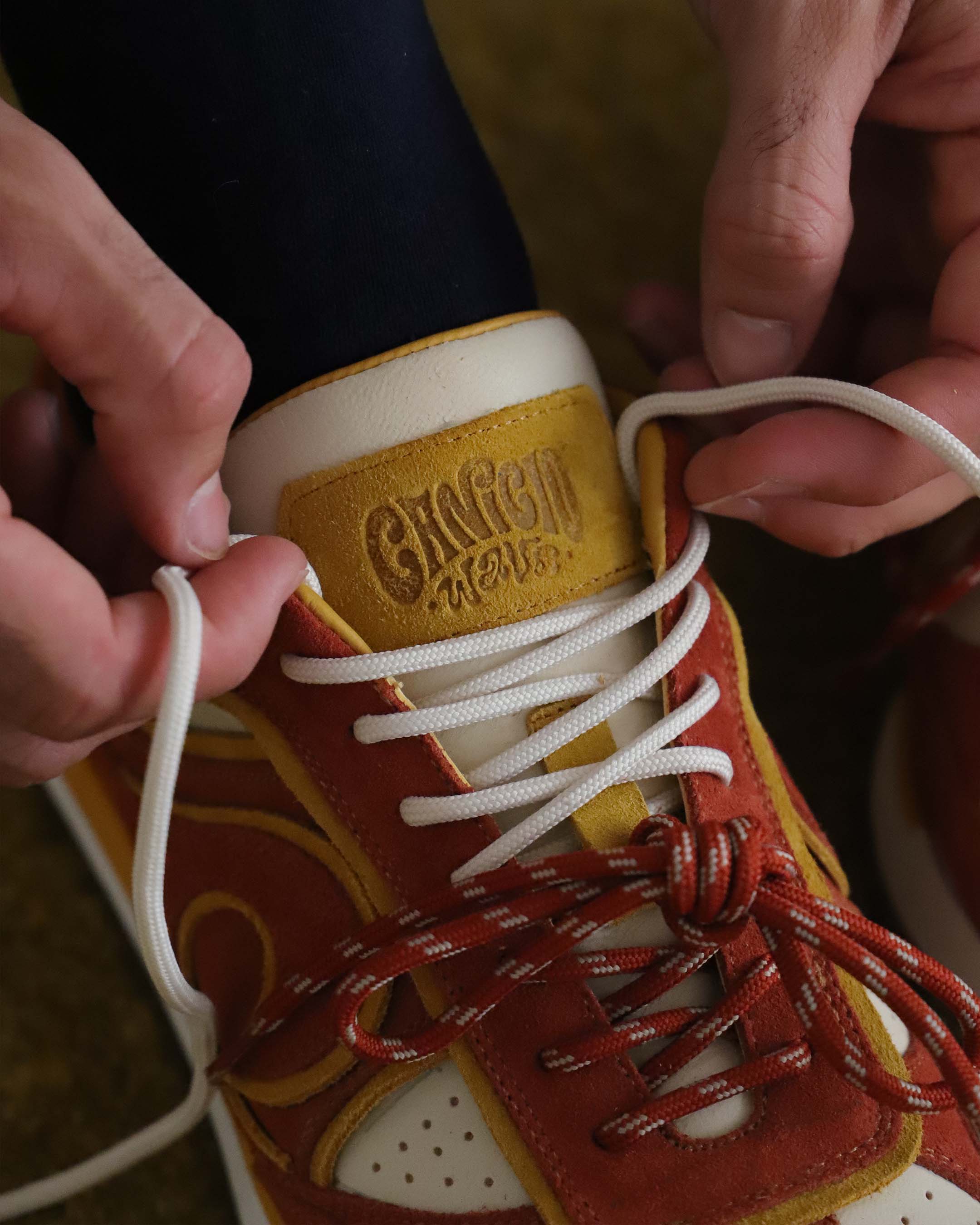 ZAPATILLA SNEAKER CANICIO WAVE NARANJA